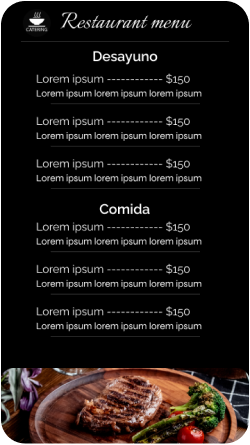 Plantilla de menú 3